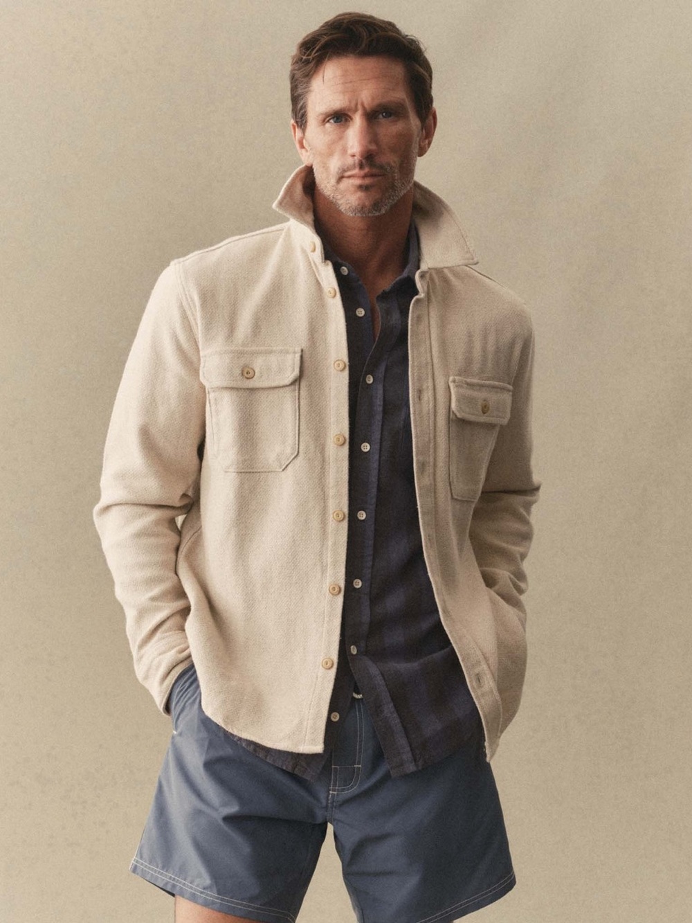 *New* Taylor Stitch The Division Shirt in Birch, Size 42/US Large